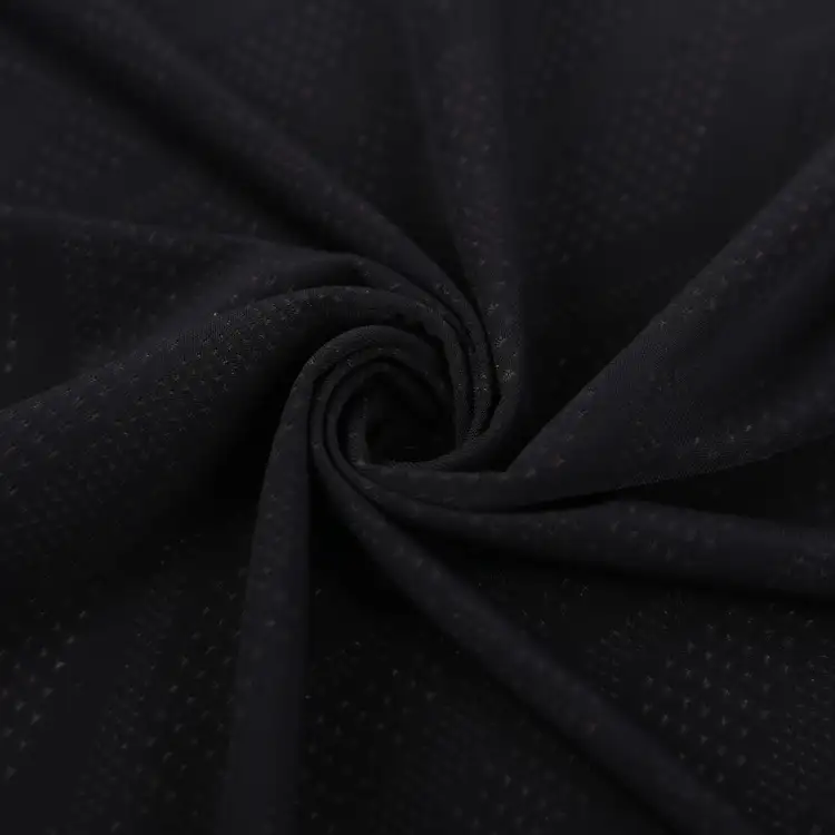 China Fabric for T-Shirt,Yoga Clothes,Swimsuits,Yoga Pants,Swim shorts,Sports Bras Mesh Knit Fabric Spandex Nylon Black color buy from China wholesaler bulk order at wholesale price free worldwide shipping Alibaba