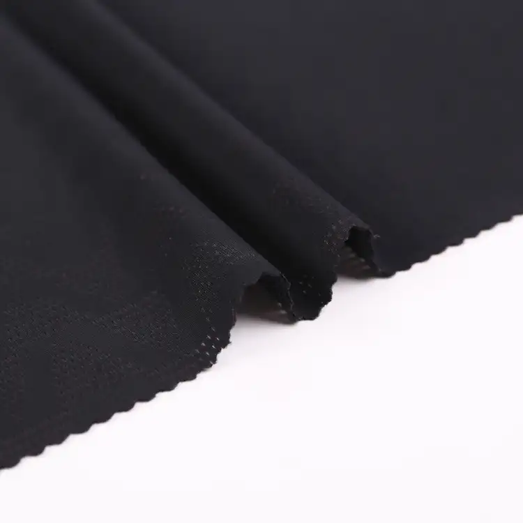 China Fabric for Yoga Pants,Swim shorts,Sports Bras Mesh Knit Fabric Nylon Spandex Black color buy from China wholesaler bulk order at wholesale price free worldwide shipping Alibaba