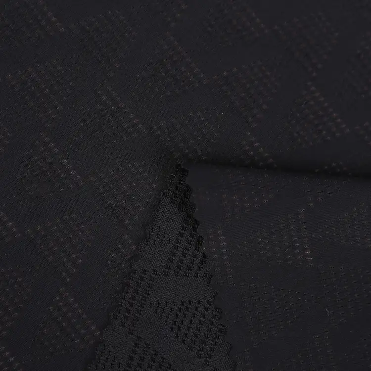 China Fabric for Yoga Pants,Swim shorts,Sports Bras Mesh Knit Fabric Nylon Spandex Black color buy from China wholesaler bulk order at wholesale price free worldwide shipping Alibaba