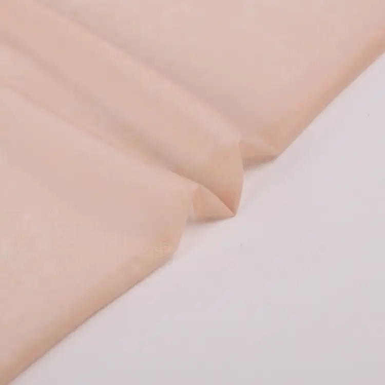 China Fabric for Sports Bras Mesh Knit Fabric Nylon Spandex PeachPuff color buy from China wholesaler bulk order at wholesale price free worldwide shipping Alibaba