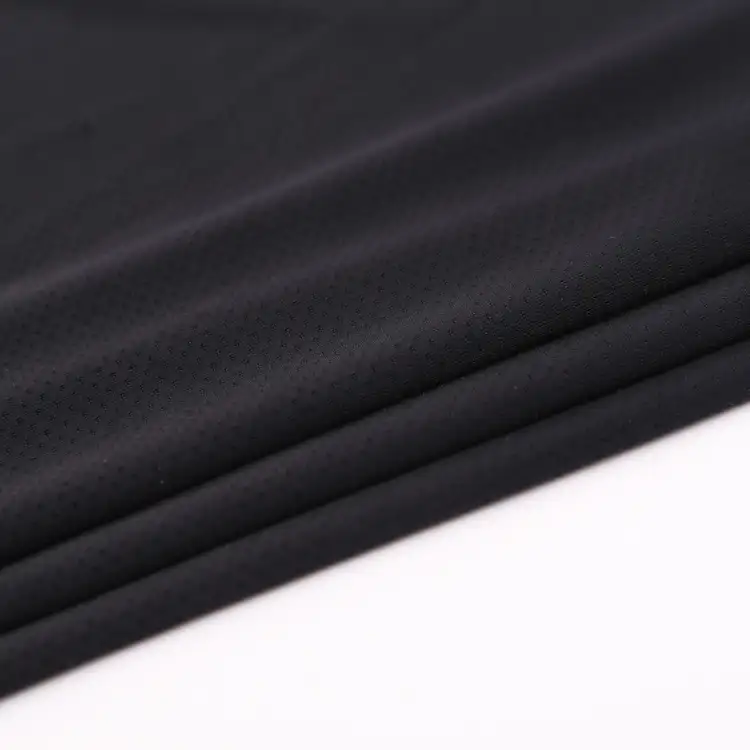 China Fabric for T-Shirt,Swimsuits,Yoga Pants,Swim shorts,Sports Bras Mesh Knit Fabric Spandex Nylon Black color buy from China wholesaler bulk order at wholesale price free worldwide shipping Alibaba