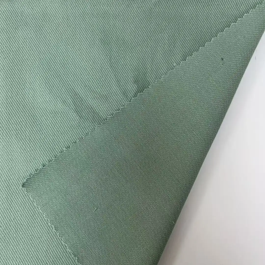 China Fabric for Pants,Jackets Cotton Twill Natural Woven Fabric Cotton Elastane Glacier green color buy from China wholesaler bulk order at wholesale price free worldwide shipping Alibaba