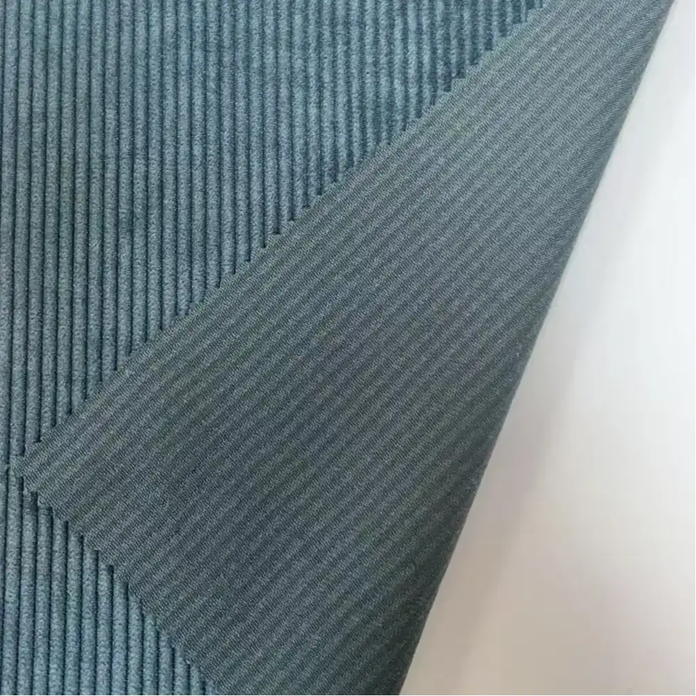 China Fabric for Pants Cotton Corduroy Natural Woven Fabric Polyester Nylon Glacier green color buy from China wholesaler bulk order at wholesale price free worldwide shipping Alibaba