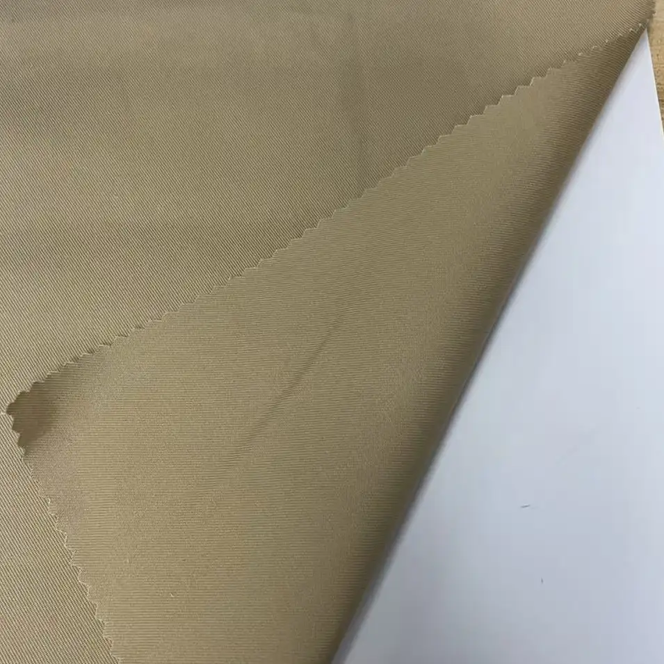 China Fabric for Jackets Cotton Twill Natural Woven Fabric Cotton khaki color buy from China wholesaler bulk order at wholesale price free worldwide shipping Alibaba