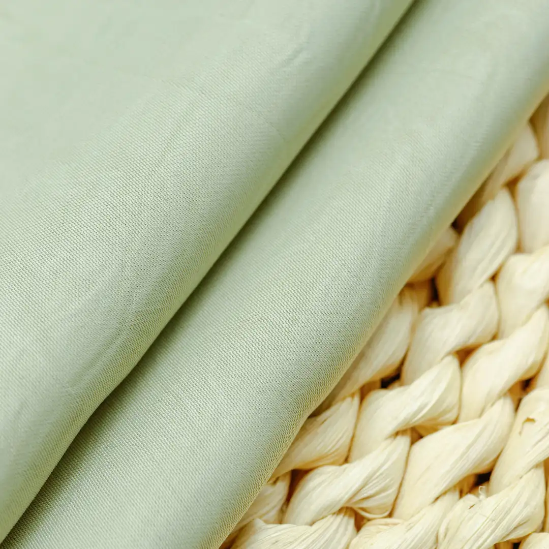 China Fabric for Shirt,Blouse Cotton Twill Natural Woven Fabric Polyester Spandex pea green color buy from China wholesaler bulk order at wholesale price free worldwide shipping Alibaba