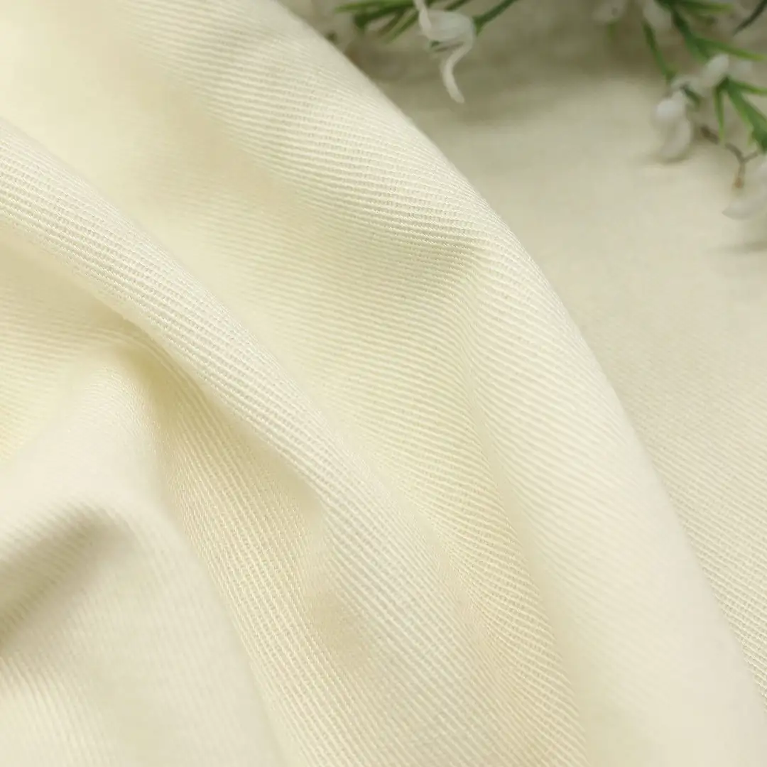 China Fabric for Jackets,Suit,Uniform Cotton Twill Natural Woven Fabric Tencel Cotton Milky white color buy from China wholesaler bulk order at wholesale price free worldwide shipping Alibaba