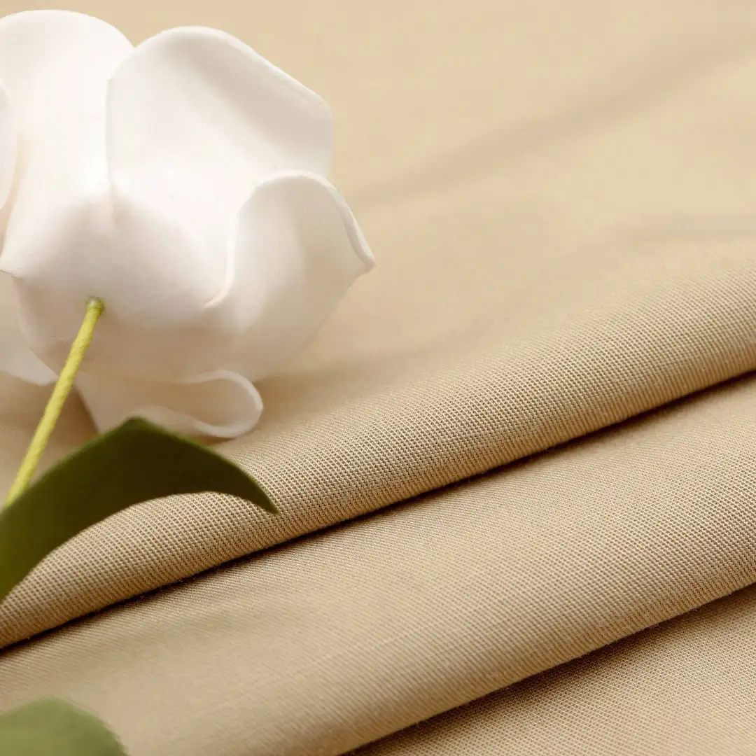 China Fabric for Shirt,Blouse Tencel Twill Natural Woven Fabric Tencel Linen Khaki color buy from China wholesaler bulk order at wholesale price free worldwide shipping Alibaba