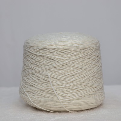 Core Spun Yarn 54%Recycled Polyester 32%Acrylic8%PBT 6%Nylon 3/8SNm Ivory