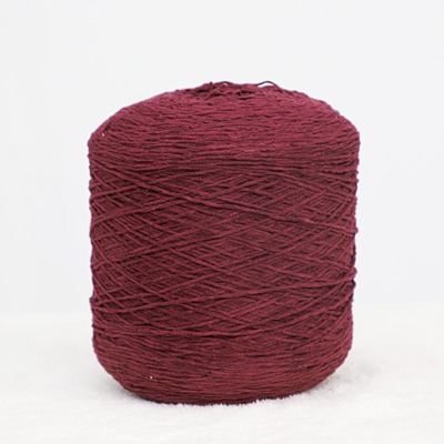 Matt Chenille 100%Polyester 1/3.5SNm Wine Red