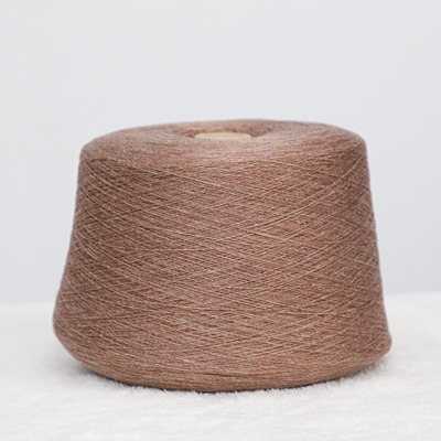 Woollen Spun 55%Acrylic 25%Nylon 10%Cotton 10%Wool 1/16SNe Brown