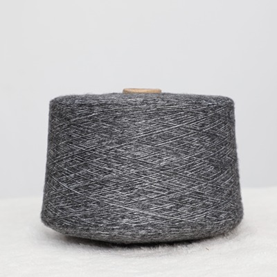 Air Spun Yarn 100%Polyester 1/5SNm Carbon Black Flower