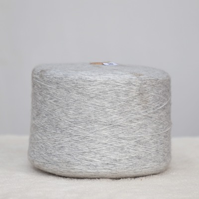 Air Spun Yarn 54%Nylon 38%Acrylic 8%Wool 1/8SNm Gray