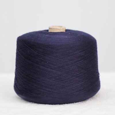 Semi-Worsted Spun 45%Acrylic 45%Nylon 10%Cashmere 2/30SNm Dark Blue