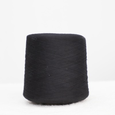 Semi-Worsted Spun 95%Cotton 5%Cashmere 2/28SNe Dark Gray