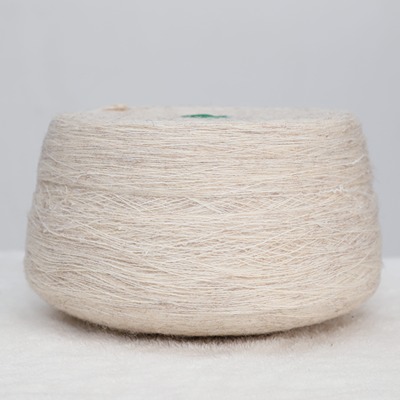 Semi-Worsted Spun 50%Recycled Polyester 29%Polyester 13%Acrylic5%Wool 3%Spandex 1/11SNm White