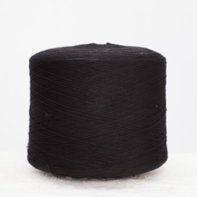 Semi-Worsted Spun 85%Acrylic 15%Merino Wool 2/28SNm Black