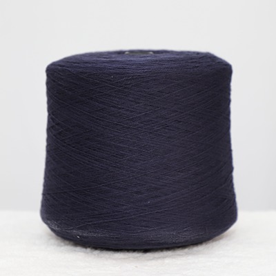 Semi-Worsted Spun 85%Acrylic 15%Merino Wool 2/28SNm Navy