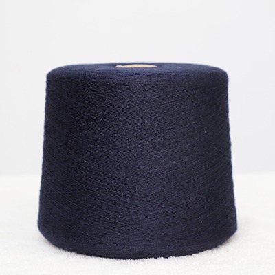 Semi-Worsted Spun 40%Nylon 30%Acrylic 24%Polyester 6%Wool 2/48SNm Navy Blue