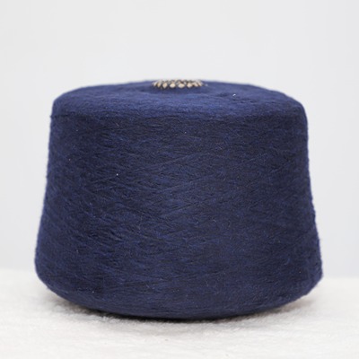 Air Spun Yarn 55%Recycled Polyester 45%Polyester 1/6SNm Blue