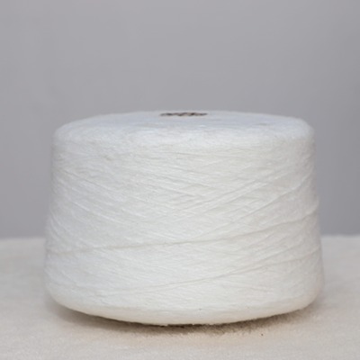 Air Spun Yarn 55%Recycled Polyester 45%Polyester 1/6SNm Ecru