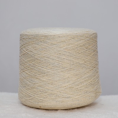 Woollen Spun 60%Cotton 30%PTT 10%Merino Wool 2/15SNm Cream