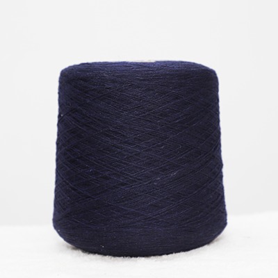 Woollen Spun 55%BCI Cotton 40%Nylon 5%Acrylic 2/16SNm Navy