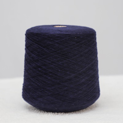 Woollen Spun 80%Cotton 20%Nylon 2/16SNm Navy Blue