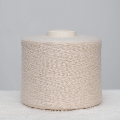 Ring Spun 100%Recycled Polyester 1/19SNm Cream