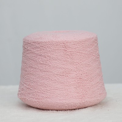 Teddy Yarn 100%Polyester 1/9SNm Pink