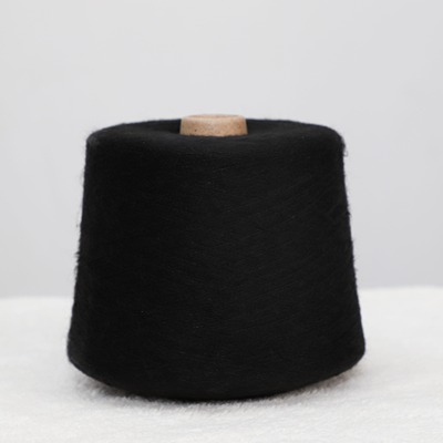 Mossy Yarn 77%Recycled Polyester 12%Acrylic 5%Wool 6%Spandex 1/14SNm Black