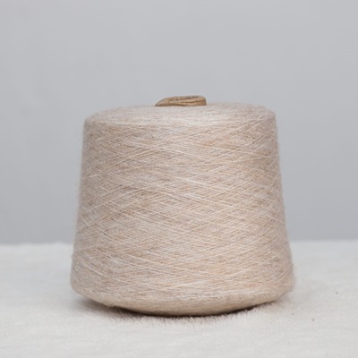 Mossy Yarn 77%Recycled Polyester 12%Acrylic 5%Wool 6%Spandex 1/14SNm Oatmeal