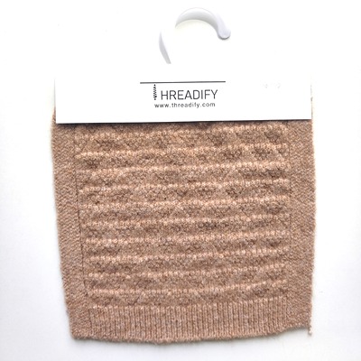 Mossy Yarn 53%Recycled Polyester 31%Polyester 10%Nylon 3%Wool 3%Spandex 1/9SNm Camel