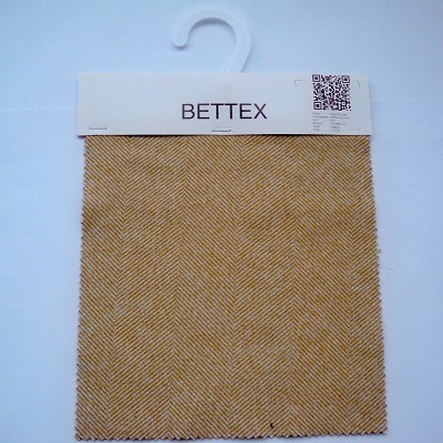 Woolen Herringbone 100%Polyester 420 Yellow