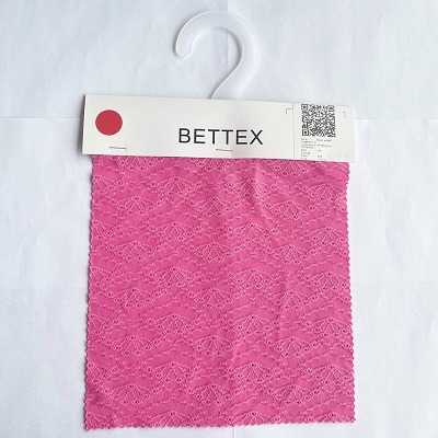 Water Soluble Jacquard  Knit 95%Polyester 5%Spandex 210 Pink