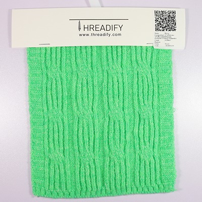 Mossy Yarn 51%Polyester 37%Recycled Polyester 6%Nylon 3%Wool 3%Spandex 1/8.8SNm Green