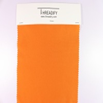 Four Stretch Polyester Woven Fabric 92%Polyester 8%Spandex 106 Orange