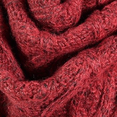 Air Spun Yarn 47%Recycled Polyester 47%Viscose 6%Nylon 1/5.5SNm Dark Red