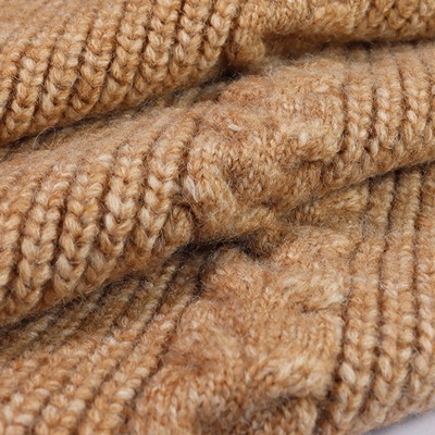 Air Spun Yarn 84%Polyester 6%Acylic 6%Nylon 4%Wool 1/5.5SNm Light Tan