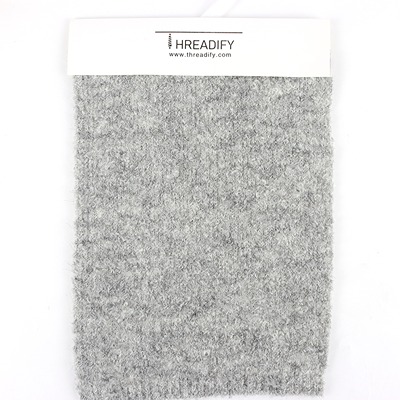 Boucle Yarn 51%Recycled Polyester 39%Acrylic 8%RWS Wool 2%Spandex 1/4.5SNm Grey