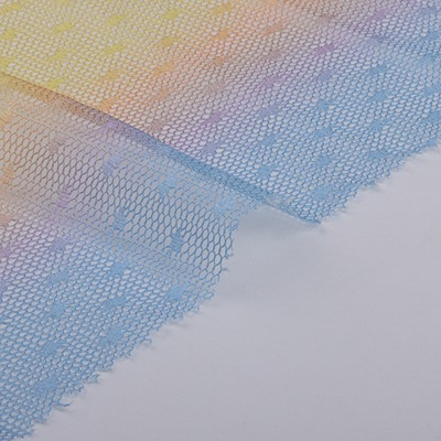 Mesh 100%Polyester 55 Rainbow