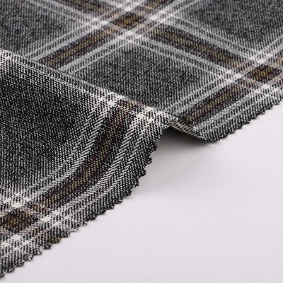 Yarn-dyed Check 67%Polyester 29%Viscose 4%Spandex 285 Yarn Dye Plaid