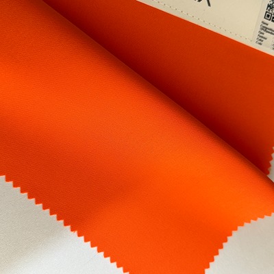 Single-way Stretch Woven Fabric 90%Polyester 10%Spandex 220 Orange