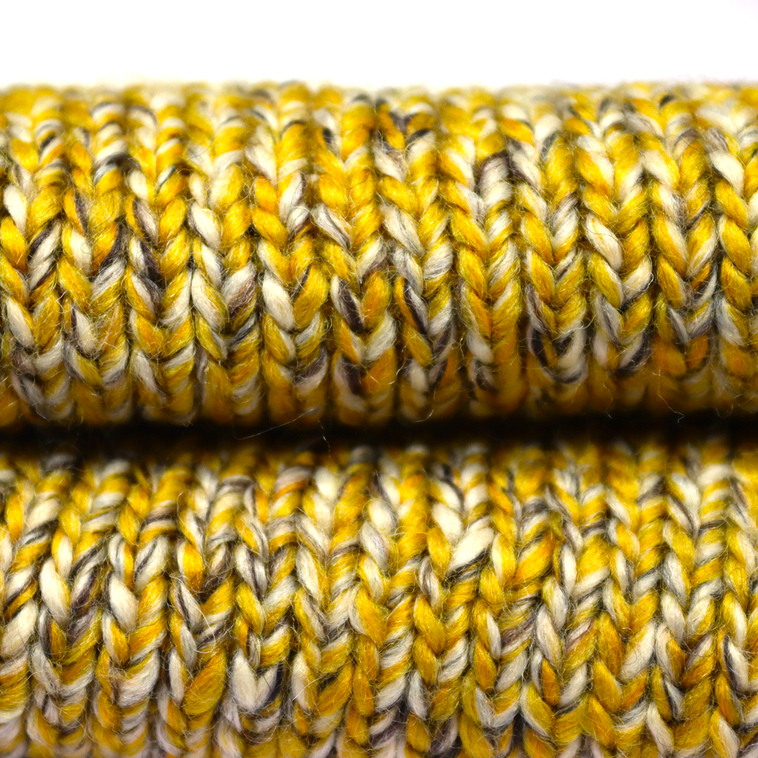 Roving Yarn 50%Acrylic 40%Recycled Polyester 10%Wool 1/1.9SNe Yellow