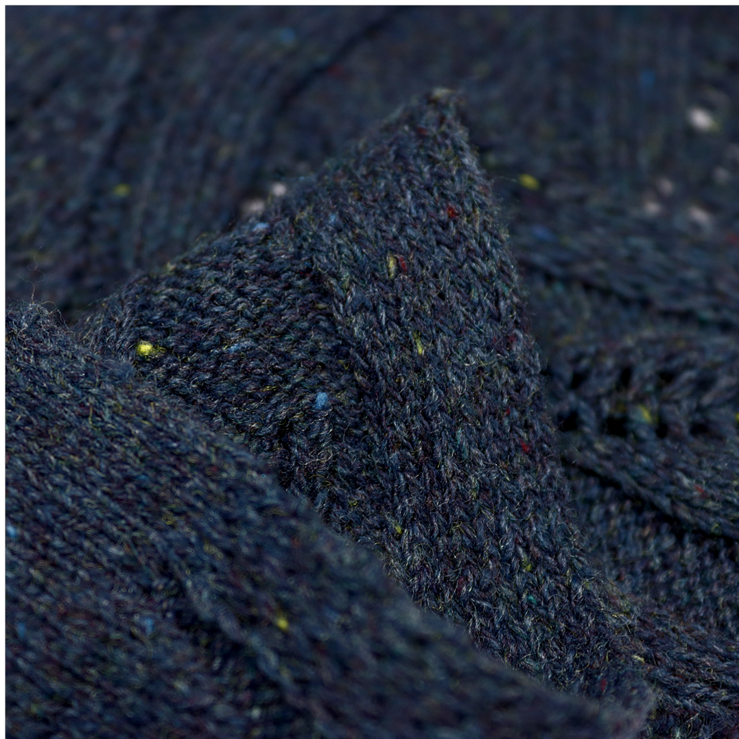 Woollen Spun 50%Cotton 40%Acrylic10%Wool 2/15SNm Dark Blue