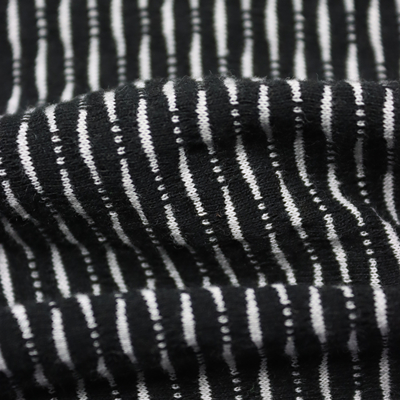 Weft Jacquard 60%Cotton 40%Polyester 220 Black White Group