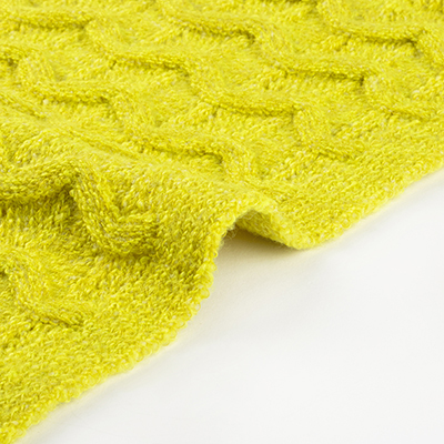 Mossy Yarn 63%Polyester 35%Lyocell 2%Spandex 1/12SNm yellow