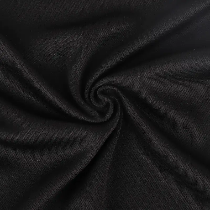 China Fabric for T-Shirt,Pajamas,Loungewear,Yoga Pants,Tracksuits Single Jersey Knit Fabric Polyester Black color buy from China wholesaler bulk order at wholesale price free worldwide shipping Alibaba