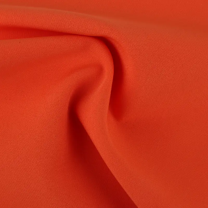 Single-way Stretch Woven Fabric 90%Polyester 10%Spandex 220 Orange