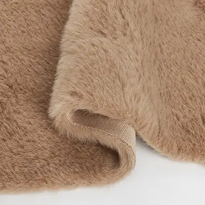 China Fabric for Overcoat,Bomber Jacket,Trench Coat Sherpa Knit Fabric Polyester Rice grey color buy from China wholesaler bulk order at wholesale price free worldwide shipping Alibaba