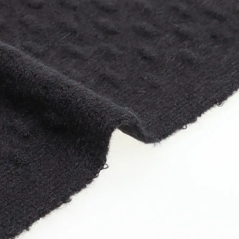 China Yarn for Half-Zipper Cardigan (Sweater),Knitted Trousers (Sweater),Knitted Jacket (Sweater) Mossy Yarn Fancy Yarn Acrylic Nylon Recycled Polyester Spandex black color buy from China wholesaler bulk order at wholesale price free worldwide shipping Alibaba